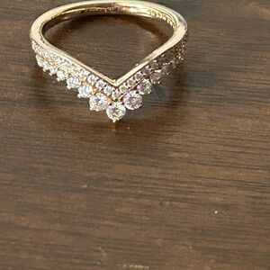 Pandora Pandora Princess Wishbone Rose Gold Ring